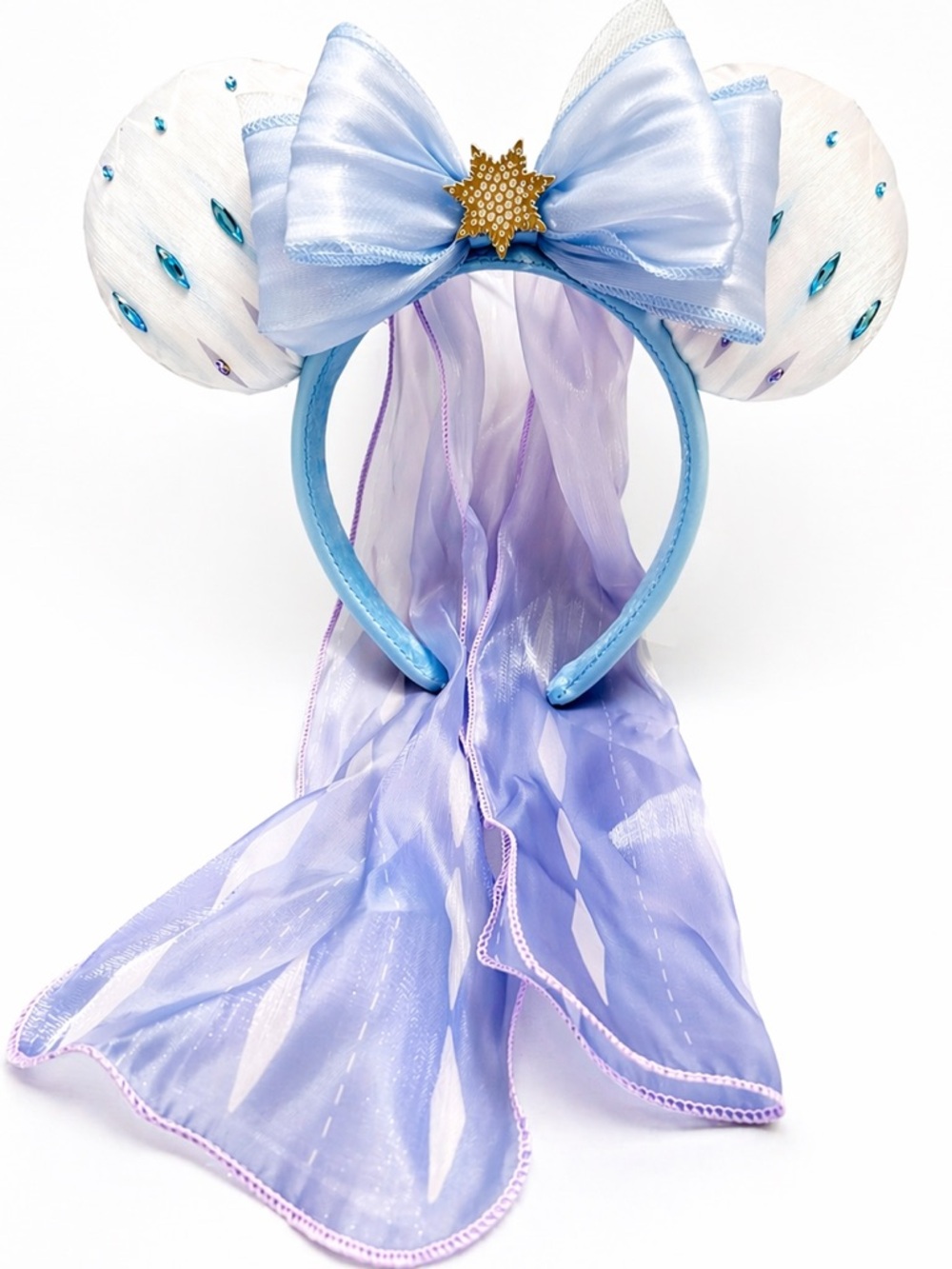 SIGNED Frozen Elsa Mickey Ears | Epcot NWOT Lavender Bow Headband Disney Parks